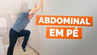 DIMINUIR BARRIGA RÁPIDO com PRANCHA FÁCIL NA PAREDE I Exercícios para Iniciantes  Nível 4 [upl. by Nomzzaj918]