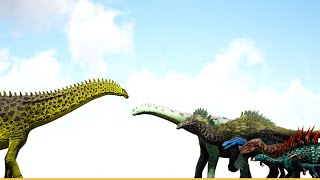 Apatosaurus vs ARK Dinosaurs [upl. by Aldus631]