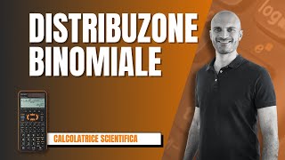 Esercizio svolto DISTRIBUZIONE BINOMIALE con la calcolatrice Sharp [upl. by Anitsirk]