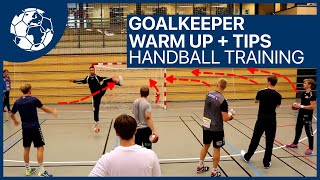 Goalkeeper Warm Up  Tips from Sindre Walstad  Nøtterøy Norway Handballtraining  Handball inspires [upl. by Bibeau]