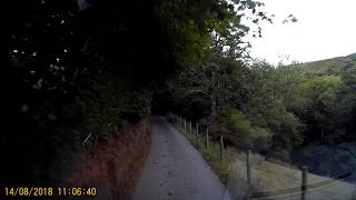 Cwm Einion Artists Valley at Furnace Mid Wales HD Dash cam videos from around Mid Wales UK [upl. by Airotahs]