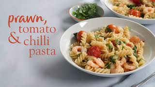 Slimming World Synfree prawn tomato and chilli pasta recipe  FREE [upl. by Desdemona]