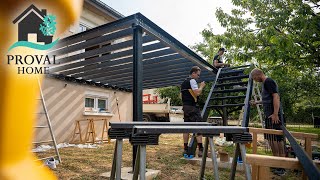 ProvalHome  Pose dune terrasse suspendue XXL près de Reims [upl. by Ennayhc]