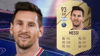 FIFA 22 LIONEL MESSI 93 PLAYER REVIEW I FIFA 22 ULTIMATE TEAM [upl. by Baiel]