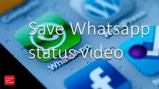 How to save whatsapp status video in iPhone [upl. by Corine]