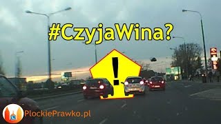 Czyja wina  Kolizja przy zmianie pasa ruchu [upl. by Lanta]