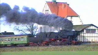 Dampflok 52 81340 mit planmäßigen Nahverkehrszügen in der Altmark [upl. by Button711]