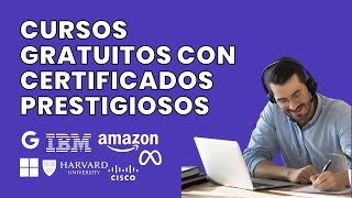 Cursos GRATIS con Certificado de Google Microsoft Harvard 2022 [upl. by Niletak429]