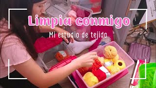 Vlog Limpio y ordeno mi estudio de Tejido  Limpieza y organización 😱✅  Tejidos Pennys ens [upl. by Hittel83]