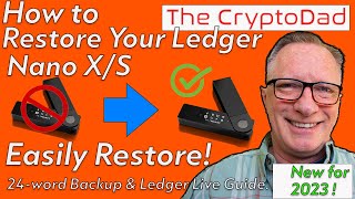 Easily Restore Your Ledger Nano SX Wallet Recovery 24word Backup amp Ledger Live Guide [upl. by Ennoira]