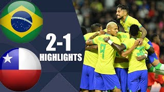 Brazil vs Chile 21 All Goals and Highlights HD  2026 World Cup Qualifiers [upl. by Glass]