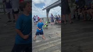 Chase Fishing Tybee Island Pier [upl. by Gassman120]