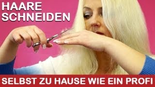 Haare selbst schneiden I selbst Stufen schneiden I DIY Tutorial zu hause wie ein Profi [upl. by Bocyaj]