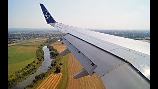 ✈ LOT Polish Airlines  NEW Boeing 737800  Landing at Rzeszów ✈ [upl. by Enait]