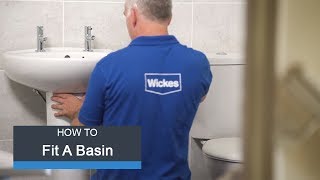 Wickes How To Fit a Basin amp Taps [upl. by Daniele225]