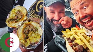 Comme en ALGÉRIE au marché de MONTREUIL  Sandwich au foie beignet au fromage sfenj [upl. by Tenrag]