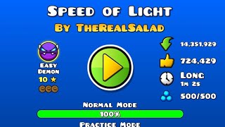 Geometry Dash  Speed of Light by TheRealSalad 100 [upl. by Leid]