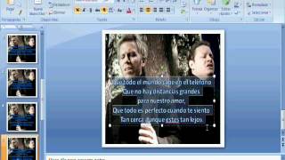 CREAR KARAOKE RAPIDO FACIL CON POWERPOINT Y MOVIEMAKER [upl. by Wentworth]