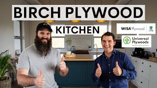 Birch Plywood Modern Kitchen Build from WISA Plywood Universal Plywoods amp Just Plain Craft [upl. by Sung243]