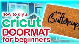 HOW TO MAKE A FRONT DOOR MAT WITH CRICUT FOR BEGINNERS  DIY Welcome Mat Outdoor  FlexSeal Tutorial [upl. by Coppola]