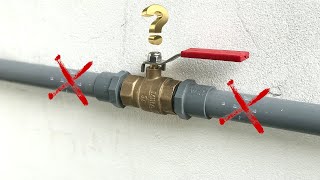 If you are not a Plumber you should watch this video Tricks installing stop valves for Pvc Pipes [upl. by Arada849]