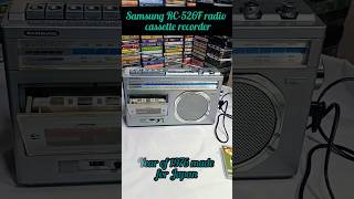 Samsung galaxy rc526f model radio cassette player 💯oldisgold antiqueradio vintage tape radio [upl. by Paddy]