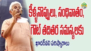 కీళ్ల నొప్పులకు ఖాదర్ వలి పరిష్కారాలు  Simple Solutions to Knee Pains DrKhaderValli [upl. by Atterol648]