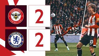 WISSA scores WONDERGOAL in derby day draw 🇨🇩🤯  Brentford 22 Chelsea  Premier League Highlights [upl. by Given]