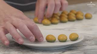 Veliche x GaultampMillau Recipe Tutorial Bonbon with Pistachio and Sea Buckthorn [upl. by Neumark832]