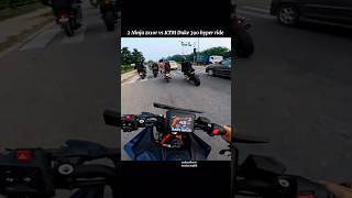 2 Kawasaki Ninja zx10r vs KTM Duke 390 hyper ride with traffic  bikes ytshorts shorts viralvideo [upl. by Suoicul]