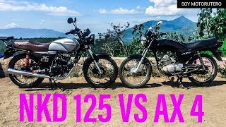 AKT NKD 125 VS SUZUKI AX 4 [upl. by Heriberto]