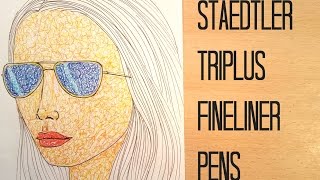 Staedtler Triplus Fineliner Pens [upl. by Yruok565]