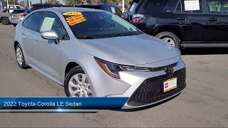 2022 Toyota Corolla LE Sedan Yuba City Oroville Roseville Sacramento Chico [upl. by Iggep994]