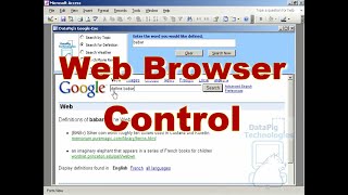 Using the ActiveX Web Browser Control in Access  DataPig [upl. by Akisey]