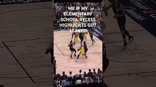 ME IF MY ELEMENTARY SCHOOL RECESS HIGHLIGHTS GOT LEAKED😤😎🏀🔥 lebronjames basketball highlights [upl. by Spevek720]