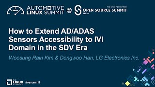 How to Extend ADADAS Sensors Accessibility to IVI Domain in the  Woosung Rain Kim amp Dongwoo Han [upl. by Xirtaeb420]