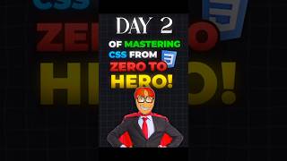 Day2 of mastering CSS from Zero to Hero💻 webdevelopment webdesign css css3 cssgrid html [upl. by Erdnael]