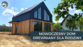 Dom Drewniany 80m2 Dla Rodziny Nowoczesne Budownictwo Bez Pozwolenia Dom Z Działką [upl. by Holbrook]