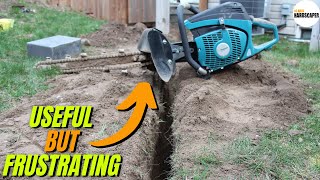 Handheld Trencher for Easy Trenching  GeoRipper Review [upl. by Nuhsyar]