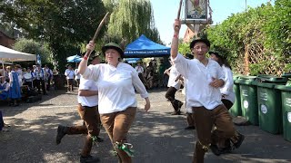 Domesday Morris dance quotWorcestershire Monkeyquot at Bromyard Folk Festival 2023 [upl. by Ellenahs]