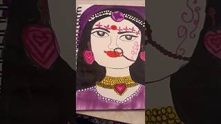 Radha Rani drawingpainting artwork Art with Gorisha [upl. by Yesteb858]