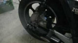 Kawasaki Z1300 Tailgunner 6in1 Auspuff mit rotierender Trommel super Sound [upl. by Thetis202]