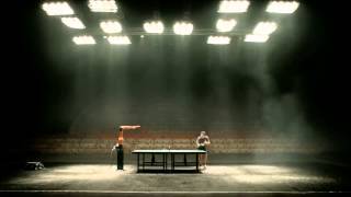 Table tennis man versus robot commercial [upl. by Idnal558]