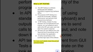 What is API Testing  1 min Software Testing Shorts 127 [upl. by Norvol773]