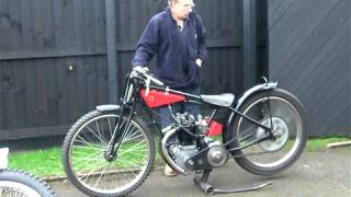 Rudge 4valve speedway bike lives again [upl. by Lashoh471]