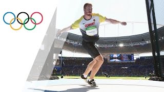 Germanys Harting wins Discus gold [upl. by Walworth]