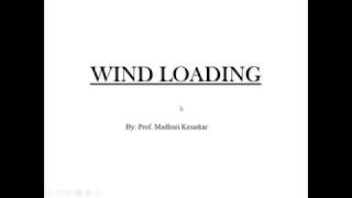 WIND LOADING ON TALL STRUCTURES Part1 [upl. by Tarfe]