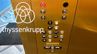 Thyssenkrupp Endura Hydraulic Elevator  Puttshack  Oakbrook Center  Oakbrook IL [upl. by Ariadne]