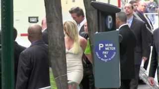 Britney Spears in New York City  Signed on to XFactor Fan Cam [upl. by Gusta]