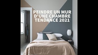 Peindre un mur dune chambre quelle couleur de peinture et quels modèles tendance 2022 [upl. by Wallford98]